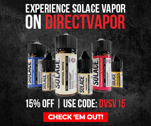 Direct Vapor coupon code Solace Vapor e-liquids promo
